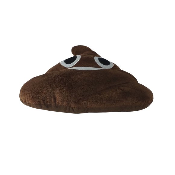 Smiling Poop Emoji Emoticon Stuffed Plush Animal Toy Pillow 12” - Picture 2 of 6